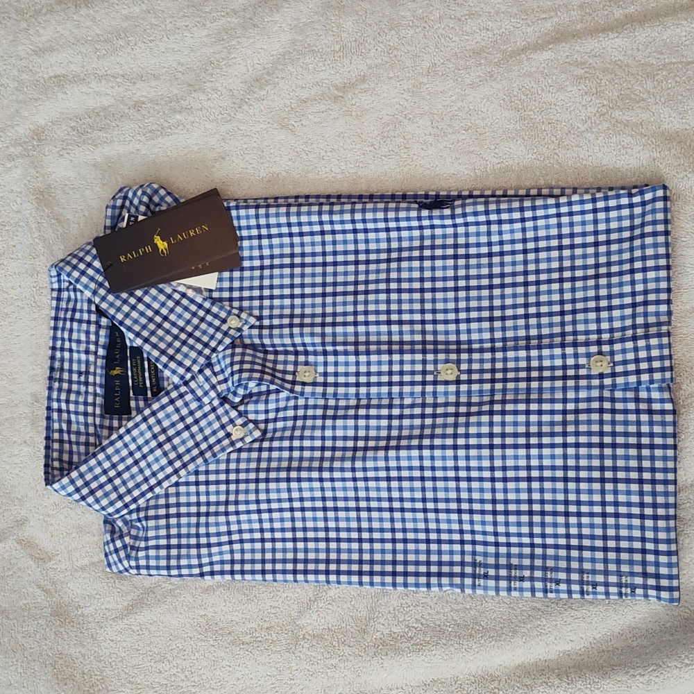 Polo by Ralph LaurenCLASSIC FIT PERFORMANCE Blue Casual Button Down Shirt.